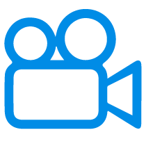 blue video icon